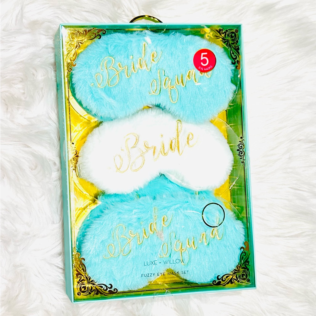 Bridal Fuzzy Eyemasks